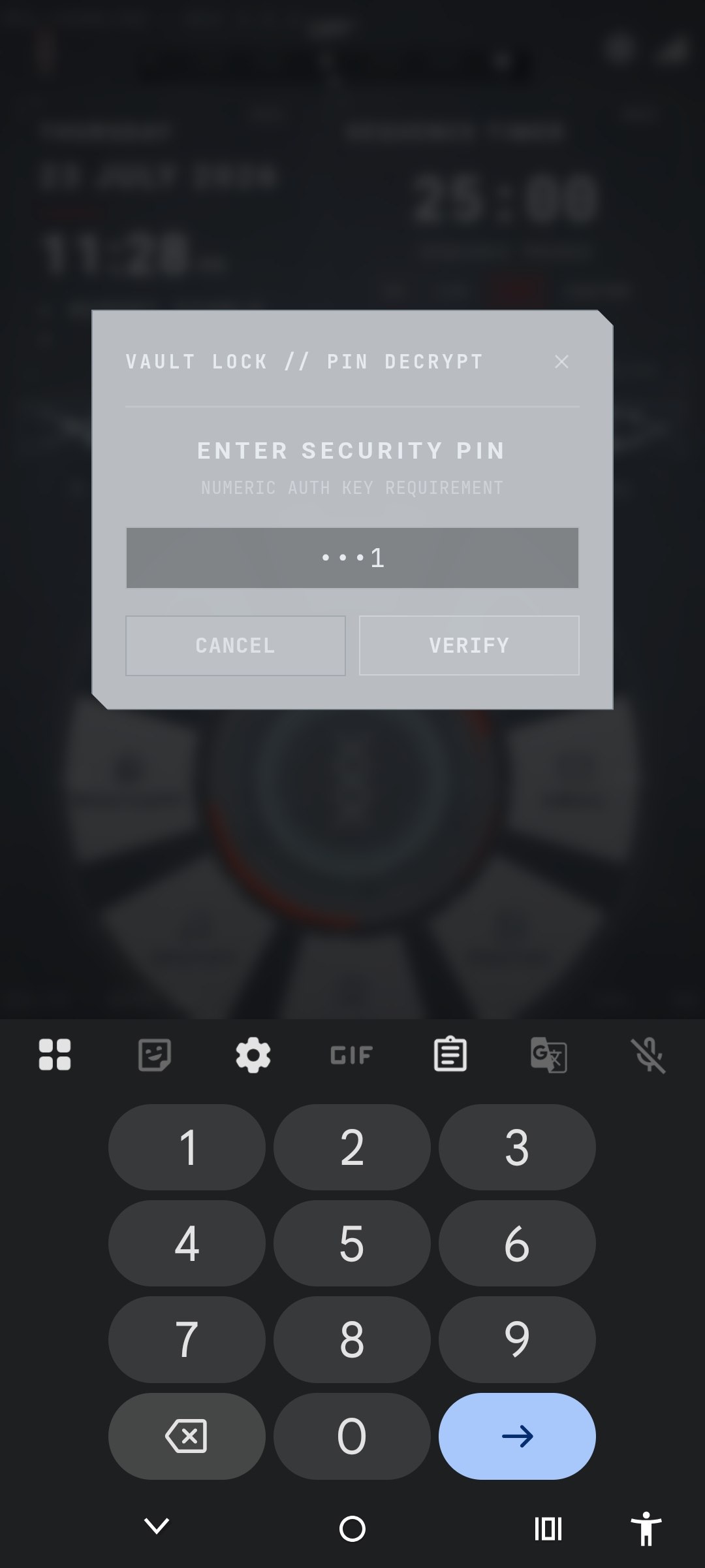 Step 2: Numeric PIN